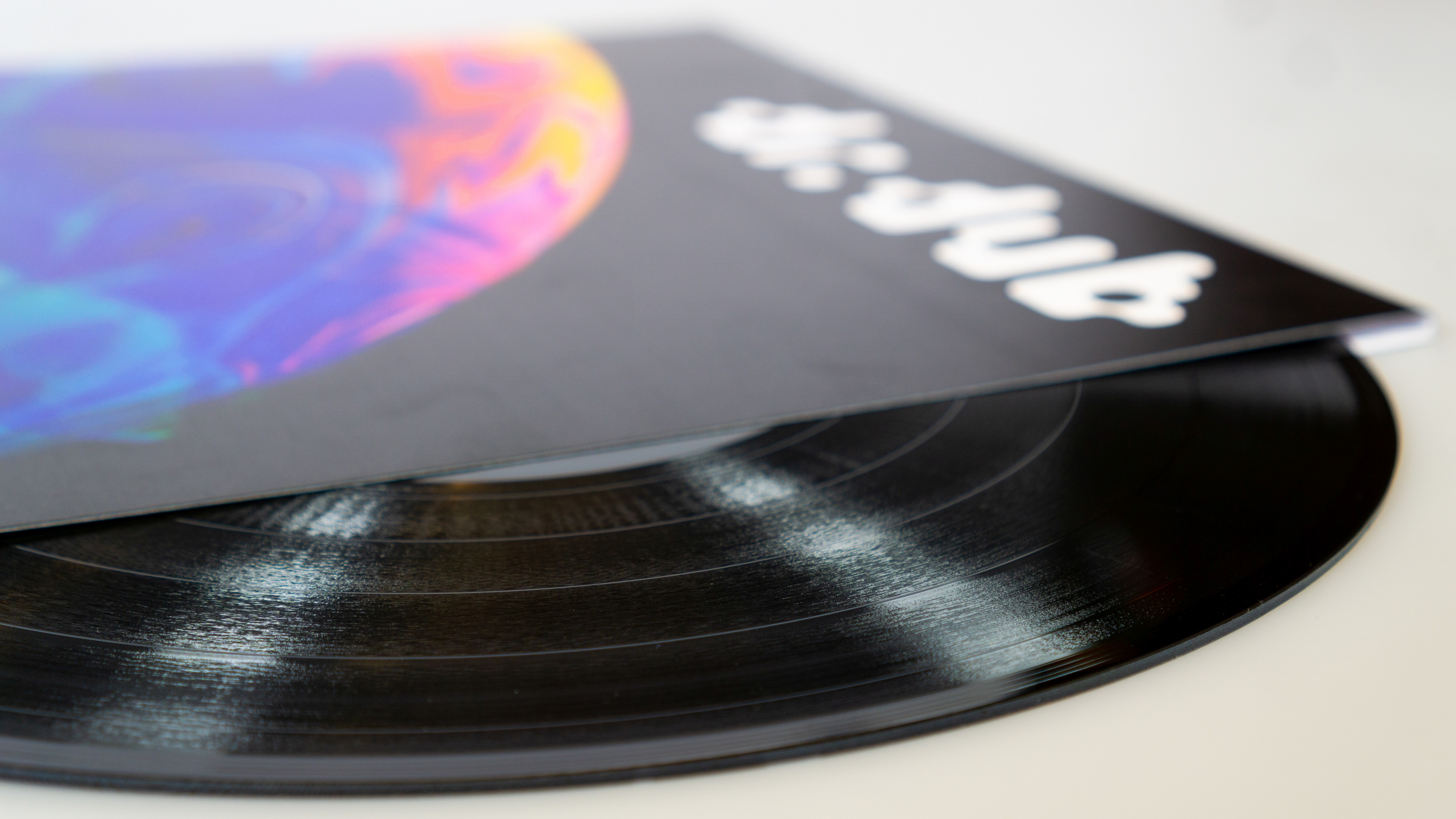Vinyl with Custom Printed Cover